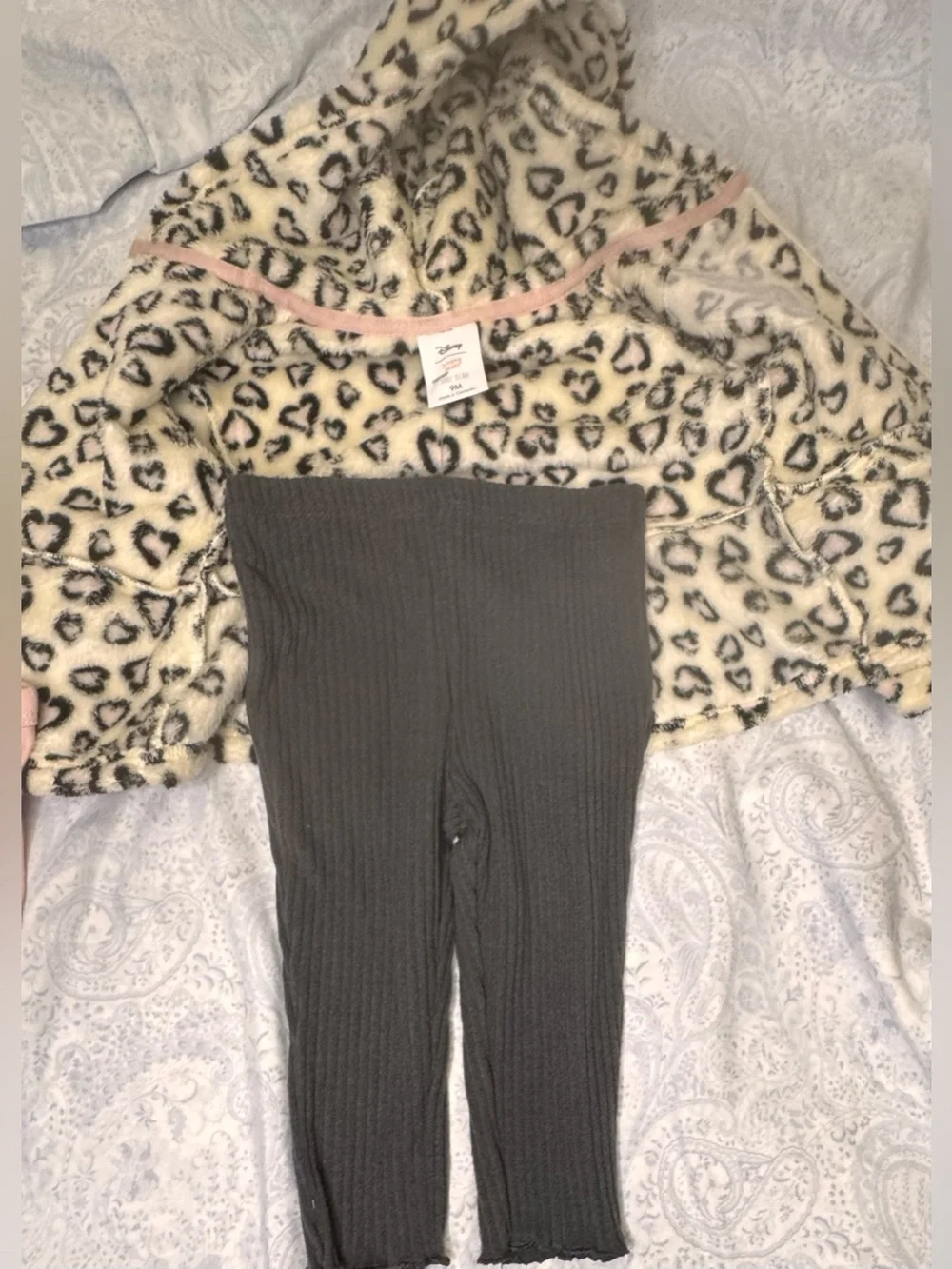 Disney The Aristocats Marie Bodysuit, dark gray  leggings & embroidered Jacket
